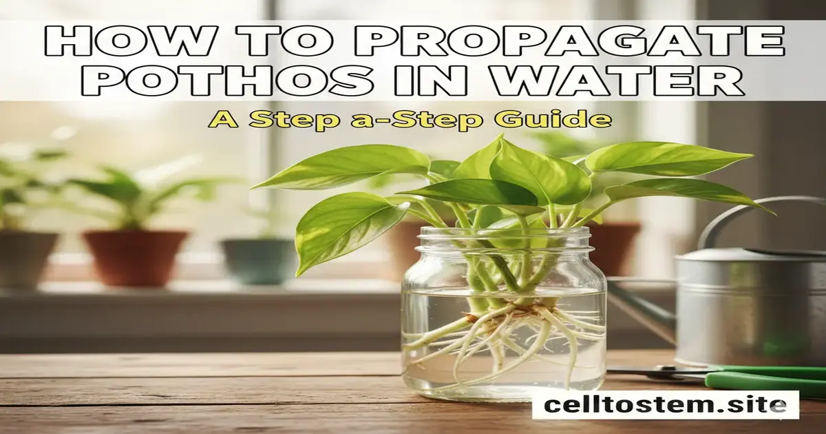 How to Propagate Pothos Plant in Water