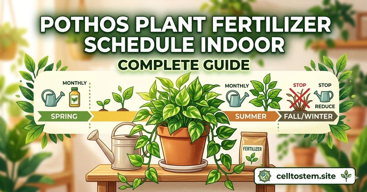 Pothos Plant Fertilizer Schedule Indoor