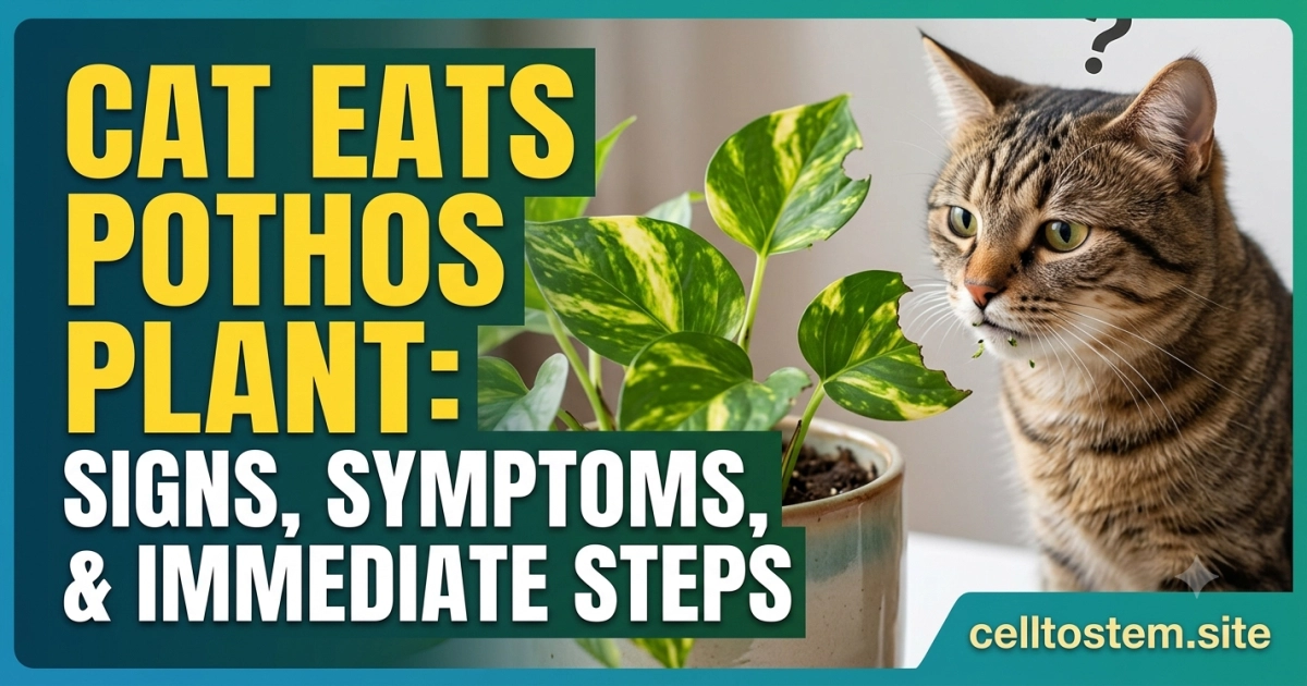 Cat Eats Pothos Plant Signs, Symptoms, & Immediate Steps